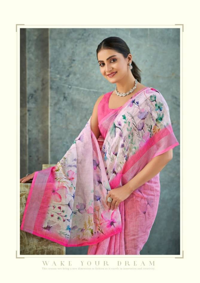 Vidhya Vol 5 By LT Linen Cotton Printed Sarees Wholesale Price In Surat